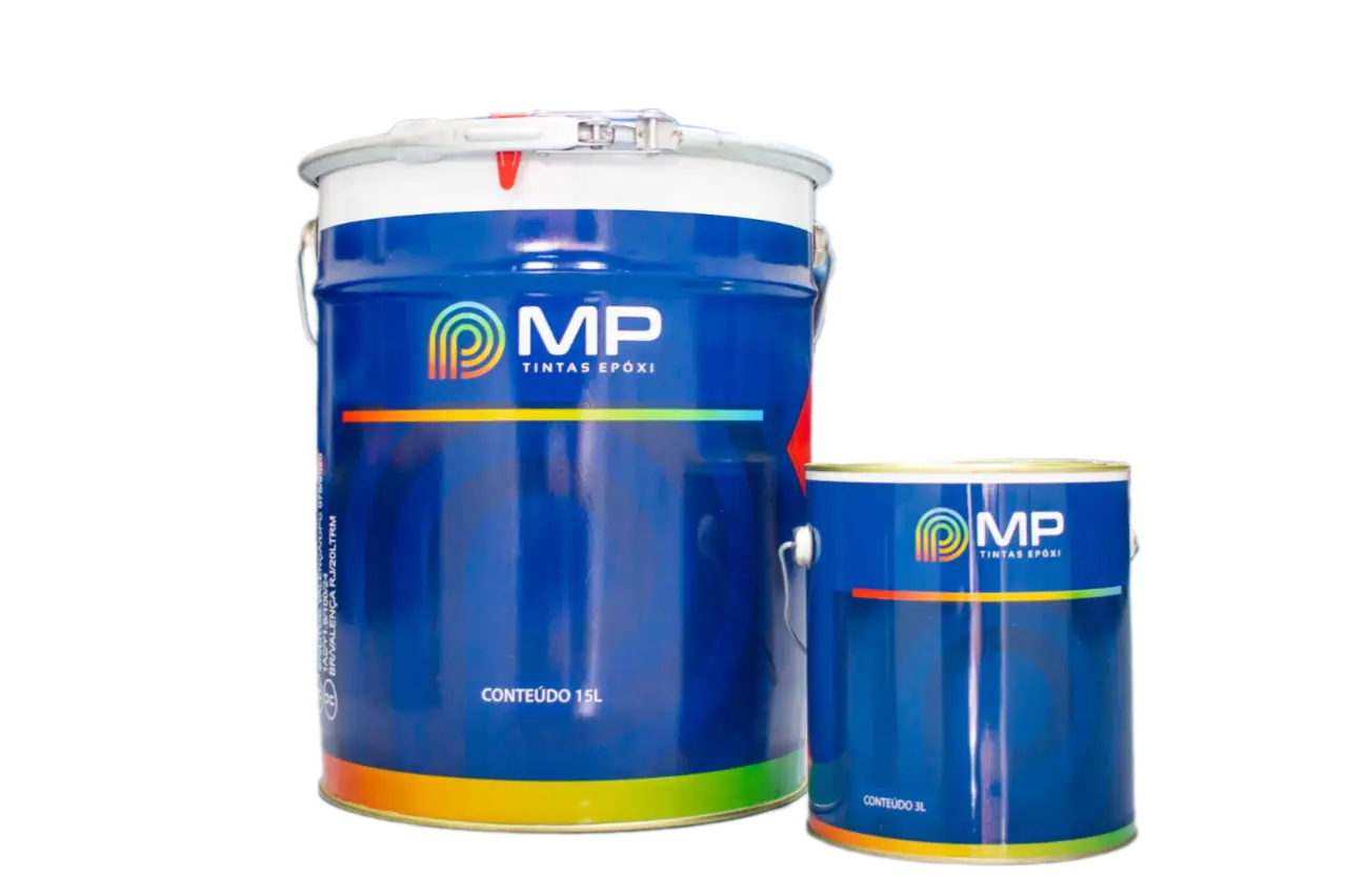 Tinta Epóxi Dupla Função MP Tintas Epóxi — primer e acabamento no mesmo produto, para pisos industriais, estruturas metálicas, madeira e cerâmica